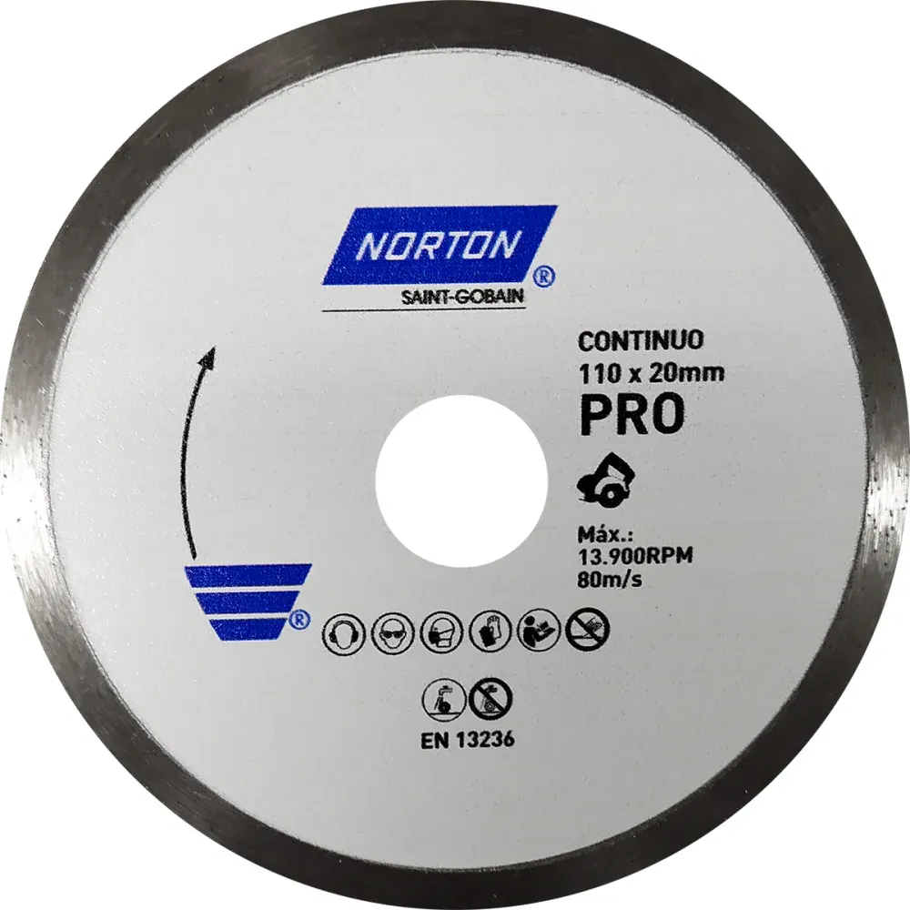 Disco de Corte 4.3/8 1 Peça Norton - 70184624363-prócontínuo