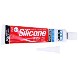 SILICONE ALTA TEMPERATURA 50 GRAMAS VERMELHO TEKBOND