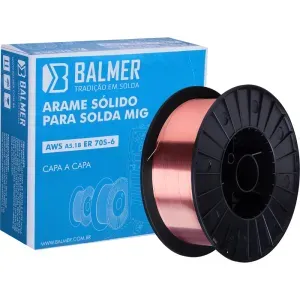 Arame para Solda Mig Capa-Capa 0,8mm 15Kg Balmer