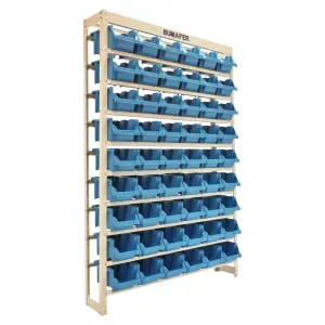 Estante Gaveteiro com 54 Gavetas N°5 Azul Bumafer