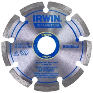 Disco Diamantado 110mm Segmentado IW13892 Irwin - Corte Seco