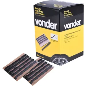 Reparo Para Pneu Sem Câmara Vonder - 60 Peças