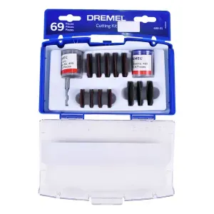 Kit Mini Retífica com 69 Peças para Cortar 688-01 Dremel