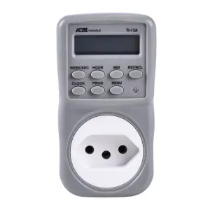 Timer ou Programador Digital 12 Amperes 220V TI-12A Icel