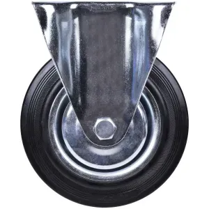 Rodízio Fixo 8" Linha Leve Preto Capacidade De Carga 150kg Vonder