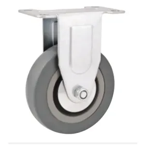 Rodízio Fixo 3" 75mm Roda De Borracha + PVC Capacidade De Carga 45 Kg  Ref -503 3579500003 Vonder