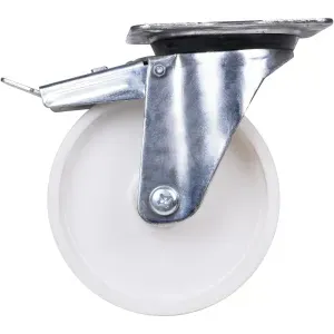 Rodízio Giratório 6" Com Freio Nylon Cap 180kg Vonder
