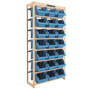 Estante Gaveteiro Com 21 Gavetas N°7 Azul 8014A Presto