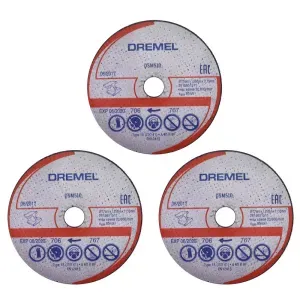 Disco de Corte para Metal SM510 Dremel - 3 Peças