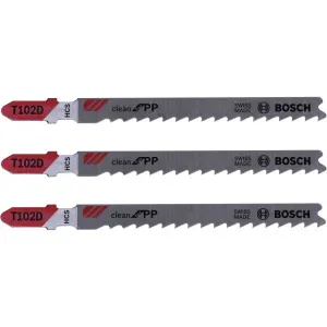 Lâmina De Serra Tico-Tico Para Sintético T102D Bosch - 3 Peças