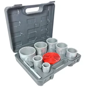 Kit Serra Copo Tungstênio 33 a 83mm 97,0005 Rocast - 9 Peças