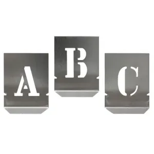 Gabarito de Letras Para Pintura Com 80mm Noll - 27 Peças