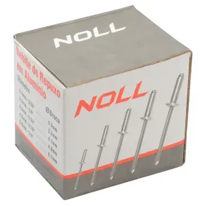 Rebite de Repuxo de Alumínio 4,8 x 30mm Noll - 250 Peças