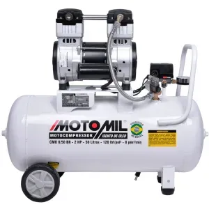 Compressor de Ar Médico Odontológico Mono Branco 220V Motomil