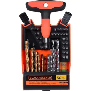 Kit de Parafusar e Furar com 50 Peças Black&Decker