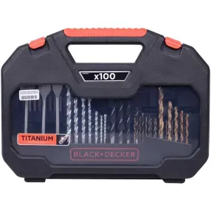 Jogo de Furar e Parafusar com 100 Peças Black&Decker