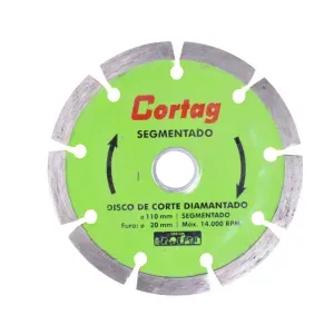 Disco Diamantado Segmentado 110mmX20mm Cortag