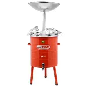 Estante Pingadeira De 40 Litros Com 6 Funis Po40f Metal Pem