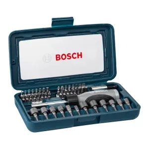 Jogo para Parafusar Com Bits e Chave Magnética 46 Pçs Bosch