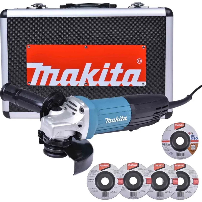 Esmerilhadeira Ang 720W Maleta e Discos GA4534KX Makita-127V