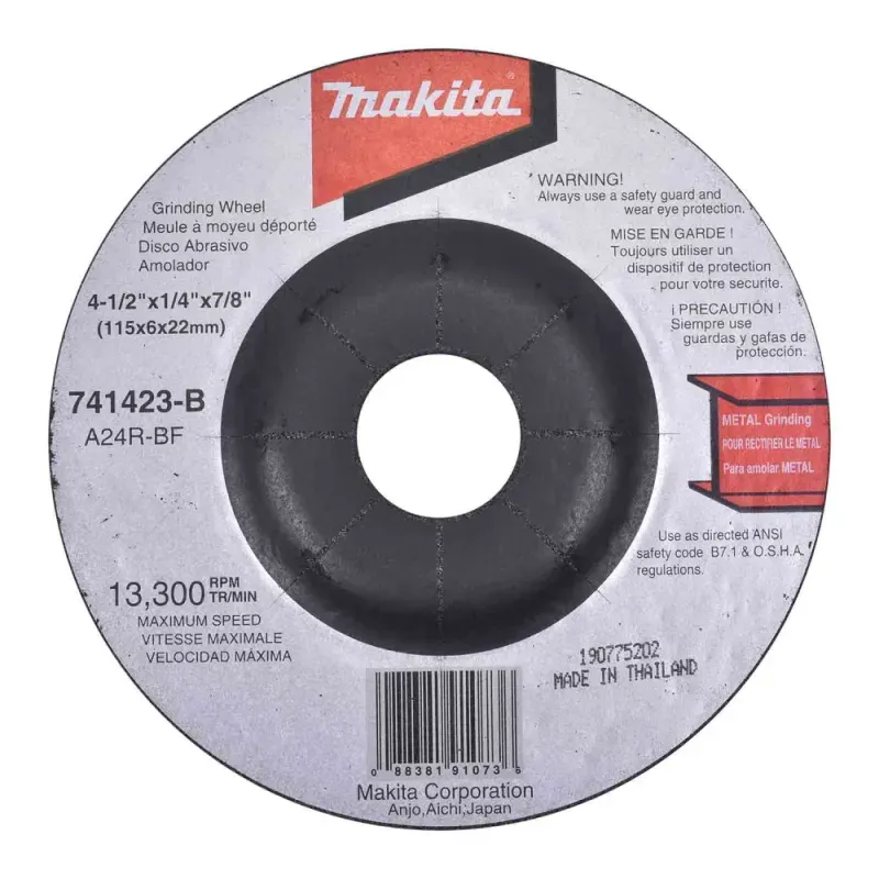 Esmerilhadeira Ang 720W Maleta e Discos GA4534KX Makita-127V