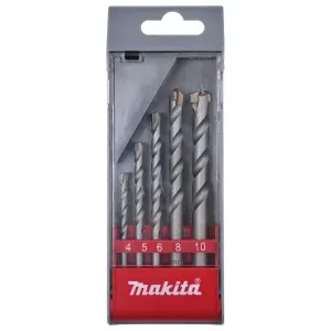 Kit de Brocas para Concreto 4-7mm com 5 Peças Makita