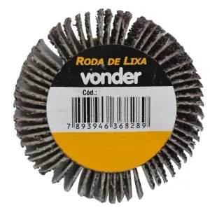 Roda de Lixa 50X20mm Com Haste Grão 60 Vonder