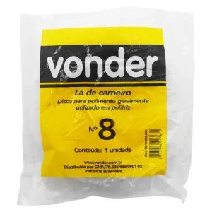 Boina Politriz para Polimento 8" Lã de Carneiro Vonder