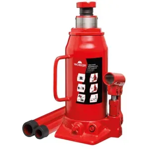 Macaco Hidráulico Tipo Garrafa 160mm 8 Toneladas Worker