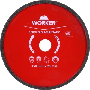Rebolo Diamantado para Afiação de Serras 150x20Mm Worker