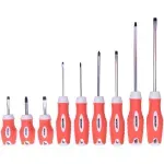 Jogo Chave Fenda e Phillips 09Pcs Emborrachada 511309 Worker