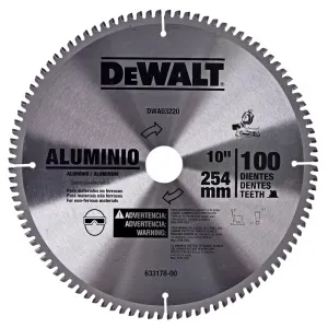 Disco de Serra Esquadria para Alumínio 254mm 10" Dewalt