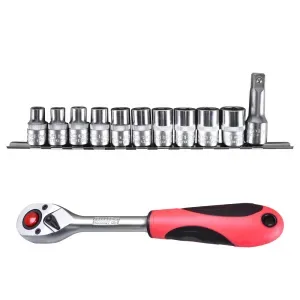 Jogo De Soquetes 1/2" Sextavados 10 A 19MM Gedore Red
