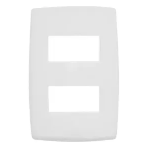 Placa 2 Posto Horizontal 4x2 Branca Pial Plus Pial