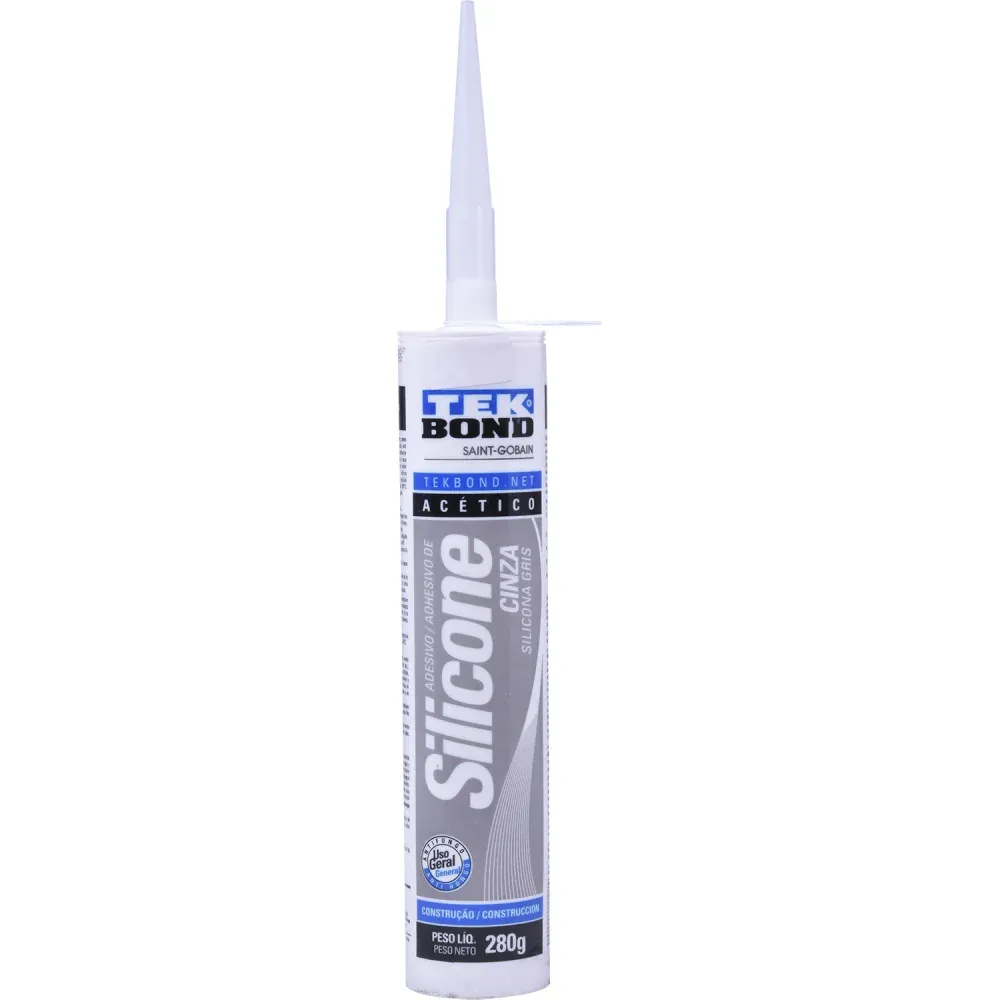 Silicone Cinza Tubo 280g Tekbond em oferta! - Ferramentas