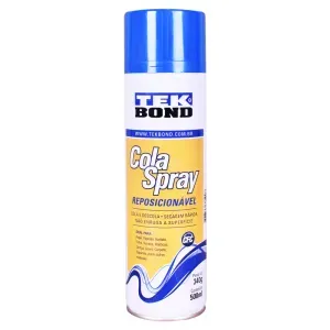 Cola Spray Reposicionável 340G/500ML Tekbond