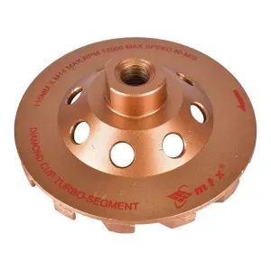 Rebolo Diamantado 115 X 22,23 MM Turbo 729139 MTX