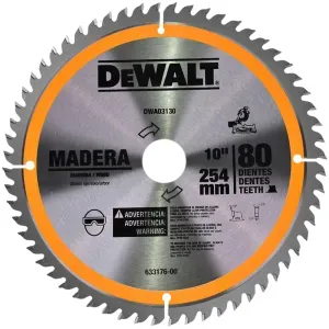 Disco de Serra Para Madeira 80 Dentes DWA03130 Dewalt