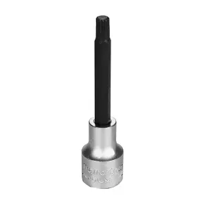 Soquete Longo em Aço Cromo Vanádio Ponta Multidentada 8 mm - Encaixe 1/2" Tramontina 44865108