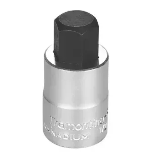 Soquete em Aço Cromo Vanádio Ponta Hexagonal 17 mm - Encaixe 1/2" Tramontina 44845117
