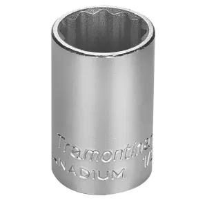 Soquete Estriado em Aço Cromo Vanádio 17 mm - Encaixe 1/2" Tramontina 44833117