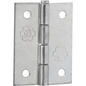 Dobradiça de Ferro Zincada em Pino Simples 2" 3 Peças Silvana