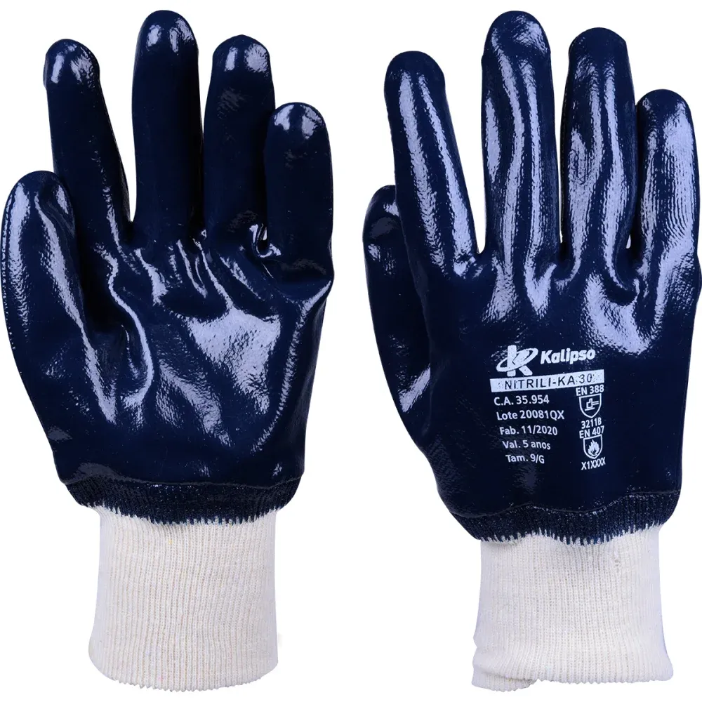 <<ネコポス>>ni.ka05 Luva Nitrilika 30 Azul Tamanho G Kalipso Kalipso em Oferta