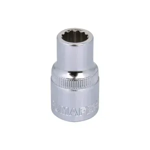 Soquete Estriado 10 mm Encaixe 1/2" Bumafer