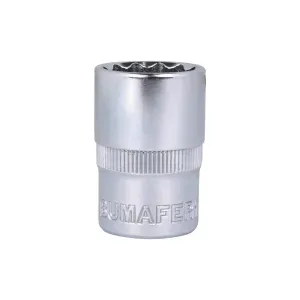 Soquete Estriado 18 mm Encaixe 1/2" Bumafer