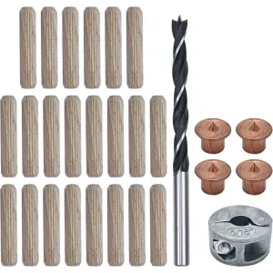 Conjunto para cavilhar de 8mm - Wolfcraft - 291700
