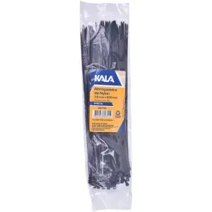 Abraçadeira Nylon 3,6mm x 300mm Preta Kala 100 Peças