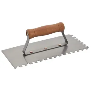 Desempenadeira Aço Dentada 25x5 x 12cm Cabo Fechado Worker