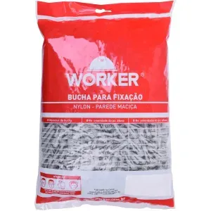 Bucha Nylon 8" 500 peças Worker