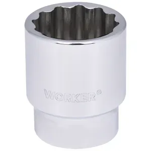 Soquete Estriado Encaixe 3/4" 36mm Worker